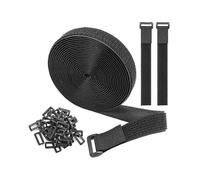 (2cmX20m-200 clips) Reusable Magic Tape Cable Ties, Hook and Loop Straps for Organizing Cords Wires, DIY Home Office Desk Computer Wire Management