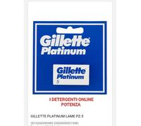 2confezioni Da 5 lame GILLETTE PLATINUM Ricambio Lamette rasatura barba