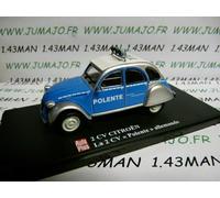 2CVAP25 Voiture 1/43 ELIGOR Auto plus : CITROEN 2CV Polente Polizei allemand