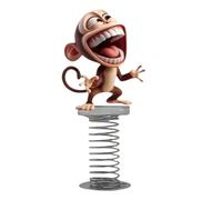2D Acrylic Car Dashboard Decor | Dashboard 2D Acrylic Monkey Ornament | Shaking Animal Figure Decoration Flat for Travel Minivan Sedan Truck RV Family Outings Commuting Home Tabletop