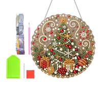 2D Acrylic Christmas Ornaments - Pearl Art Holiday Tree Décor Set Pieces
