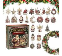 2D Acrylic Cute Party Car Pendant Christmas Countdown Calendar Advent