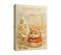 2D Acrylic Hamster Advnt Calndar - 24 Day Countdown, Cute Tree Ornaments, trasparente Material, Festive Holiday Display | Christmas for Home Family Adults Kids Vacation Decor