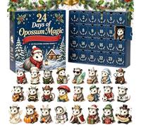 2D Acrylic Opossum Design Decorations Pendant Christmas Countdown