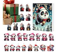 2D Acrylic Panda Decors Christmas Countdown Calendar 2026 Christmas