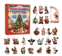 2D Christmas Pet Pendant Advent Caleandar 2025, Advent Calendar for Pets A E1F2