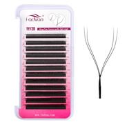 2D Extension Ciglia YY 0.07D Curl Mix 8-12mm Forma Y YY Estensioni delle Ciglia Professionale Volume Russo Bouquet Premade Fan FADVAN(0.07D, 8-12mm mix)