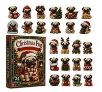 2D Flat Animal Theme Acrylic Countdown To Christmas Calendar Decor | 24 Days Christmas Countdown Calendar for Party Tree Family Gathering Home Bedroom Living School