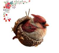 2d Forest Animal Acorn Ornaments, 2026 New Pine Cone Animal Decoration, Cozy Holiday Decorations, Cute Squirrel, Fox Designs, for Home Party DéCor (#B)