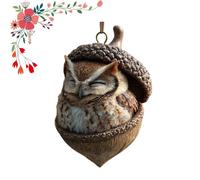 2d Forest Animal Acorn Ornaments, 2026 New Pine Cone Animal Decoration, Cozy Holiday Decorations, Cute Squirrel, Fox Designs, for Home Party DéCor (#C)