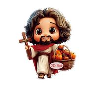 2D Piatto Acrilico Santo Padre Zucca Scultura Ciondolo Auto E Soggiorno Decors Craft Appeso Ornamento Per Celebrazione Festival Regalo Decorazioni per la Casa