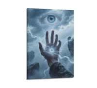 2D, pittura squisita, l'occhio della terra, cosa c'è dentro il misterioso buco nero, adatto da appendere nella tua camera da letto poster su tela da parete per soggiorno, camera da letto, sala da