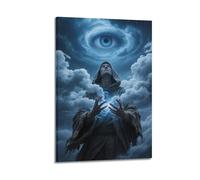 2D, pittura squisita, l'occhio della terra, cosa c'è dentro il misterioso buco nero, adatto da appendere nella tua camera da letto poster su tela da parete per soggiorno, camera da letto, sala da