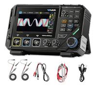 2D15P Oscilloscopio, 100 MHz Digitale Oscilloscopio Multimetro, Oscilloscopio Portatile 2 canali 3 in, 19.999 TRMS, Oscilloscopio Palmare di precisione 500 MSPS, Tester Oscilloscopio con touch screen