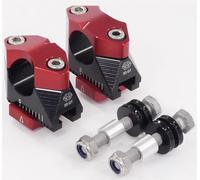 2DGT-02-10-BR RISERS 2DGT BK/RD PER SUZUKI GSF 1250 S ABS BANDIT 2009