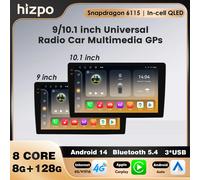 2Din 9 pollici Android 14 Snapdragon 6115 Autoradio universale Android Auto Navigazione Carplay Auto Lettore multimediale GPS Stereo