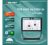 2din Android 12 autoradio GPS Stereo Per Audi A6 C5 1997-2004 S6 RS6 lettore multimediale 4G 8Core Autoradio 7862 Carplay Schermo FM