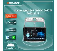 2Din Android 13 autoradio GPS Stereo Per Peugeot 307 307CC 307SW 2002-2013 Lettore Multimediale 4G 8Core Autoradio 7862 DSP Carplay W7 A-4G 8Core-6G 128