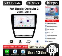 2Din Android 13 autoradio per Skoda Octavia 2 A5 2008- 2013 -2018 Octavia 3 A7 Car Multimedia GPS 4G Carplay schermo intelligente P1 1G 32G