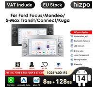 2din Android 14 Autoradio per Ford Mondeo S-max Focus C-MAX Galaxy Fiesta Transit Fusion Connect Kuga Multimedia Navigazione GPS
