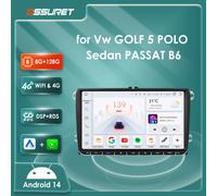 2din Android 14 Autoradio per Vw GOLF 5 POLO Berlina PASSAT B6 CC Radio TOURAN SCIROCCO CADDY Jetta Skoda Seat 4G GPS Navi Stereo P1 L-4Core-1G 16G