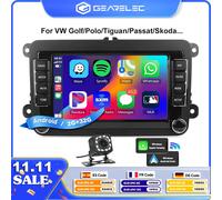 2DIN Android autoradio per VW Passat Golf MK5 MK6 Jetta Polo Touran Wireless Carplay Android Auto 7 ''lettore multimediale fotocamera