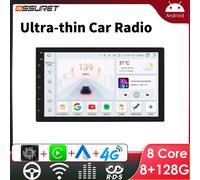 2DIN Android Ultra-sottile Autoradio Video Audio Stereo per auto universale 7 pollici 2 Din Touch Screen GPS Autoradio Lettore multimediale per auto