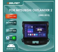 2DIN Carplay Android Auto autoradio per Mitsubishi Outlander 2/Peugeot 4007/Citroen C-rosser Multimedia GPS navi Schermo Stereo