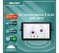 2din Multimedia DSP Carplay Android 12 Autoradio Per TOYOTA Sienna 2 XL20 2003-2010 7862 8 core di navigazione GPS Stereo Auto Audio