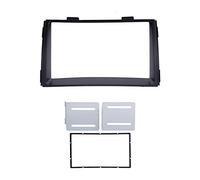 2Din Stereo Radio Fascia DVD Audio Navigation Panel Frame, Navigation Fascia for 2010 2012, Exact Fit ABS Material, Scratch Stereo Bezel with Inner Frame and Brackets