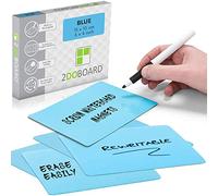 2DOBOARD Etichette Magnetiche Scrivibili - 15 x 10 cm Blu - 25 pezzi - Scrum Cards - Kanban Board, Scrum Board o Lavagna Magnetica per Frigorifero (Blu)