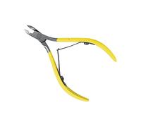 2EASY - Cuticles Nipper tronchesino tagliaunghie di precisione - tronchesino professionale per cuticole in acciaio inox - manicure mani e pedicure piedi - unghie incarnite (Giallo)