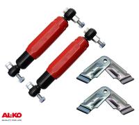 2er Set Ammortizzatore per Asse con Ciondolo Alko Rosso + Supporto Euro-Achse