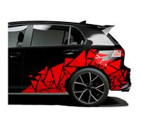 2er Set Auto Adesivo Triangoli 120x60cm Scelta Colore Frammenti Geometrica KX075