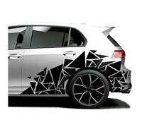 2er Set Auto Adesivo Triangoli 120x60cm Scelta Colore Frammenti Geometrica KX075