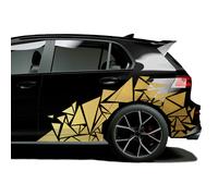 2er Set Auto Adesivo Triangoli 120x60cm Scelta Colore Frammenti Geometrica KX075