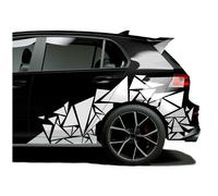 2er Set Auto Adesivo Triangoli 120x60cm Scelta Colore Frammenti Geometrica KX075
