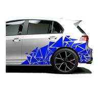 2er Set Auto Adesivo Triangoli 120x60cm Scelta Colore Frammenti Geometrica KX075