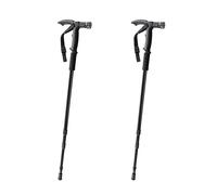 2er Set Bastone da Passeggio Con LED Luce Telescopio Walker Regolabile Altezza