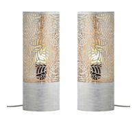 2er Set Boho Decorazione Lampada da Tavolo Comodino Scrivania a Stelo
