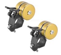 2er Set Campanello Bicicletta Forte Bici MTB Volante Handklinge Corno