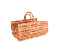 2er-Set Cesta Legno per Camino IN Vimini Jute-Einlage Con Rendere il Legno