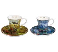2er Set Claude Monet Tazza Espresso Il Künstlerhaus & Ninfee Porcellana Goebel