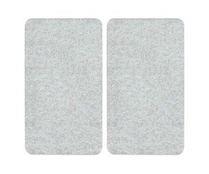 2er Set Glasabdeckplatten Trasparente per Glaskeramik-Kochfelder 30x52 CM