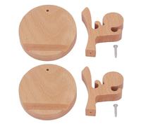 2er-Set Handyhalterungen aus Buchenholz, niedlich