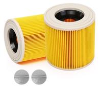 2er Set Kärcher Filtro Cartuccia Lamellare 6.414-552.0 Con Vite di Chiusura
