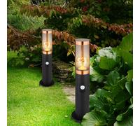 2er Set Lampade da Percorso Piantana Luci Zoccolo IP44 Acciaio Inox Rame Rauch [EEK: Non valutato]