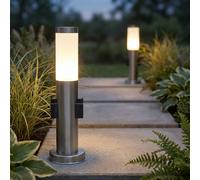 2er Set LED da Pavimento Supporto Lampada Acciaio Inox Parco Cortile Weg Luce 2x