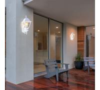 2er Set LED Esterno Parete Luci Facciate Alluminio Lampade Terrazzi Hof Bianco