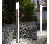 2er Set LED Esterno Supporto Lampada Giardino Acciaio Inox Movimento Terrazzi [EEK: F]